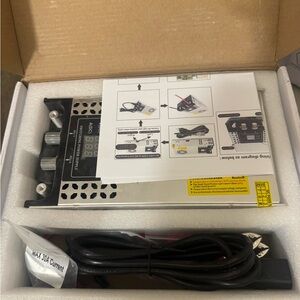 600W Adjustable Power Supply with LED Display - AC110V/220V to DC 0-12V